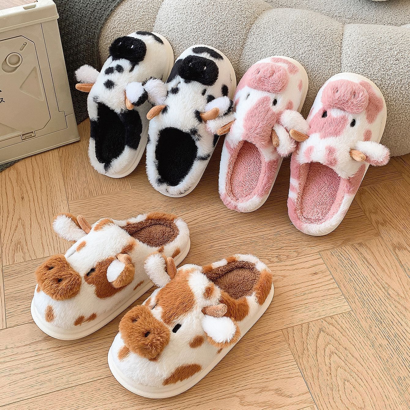 PREORDER: Cow Slippers- Adult and Kids 9.23.24