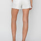 RISEN Button Fly Frayed Hem Denim Shorts