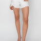 RISEN Button Fly Frayed Hem Denim Shorts