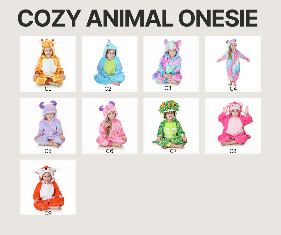 PREORDER: Cozy Animal Onesie 9.23.24