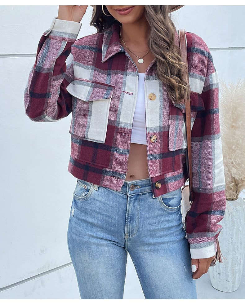 PREORDER: The Frannie Mid-Crop Flannel 9.23.24