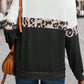 Leopard Round Neck Long Sleeve Top