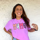 Colorful Checkered Mama Tee