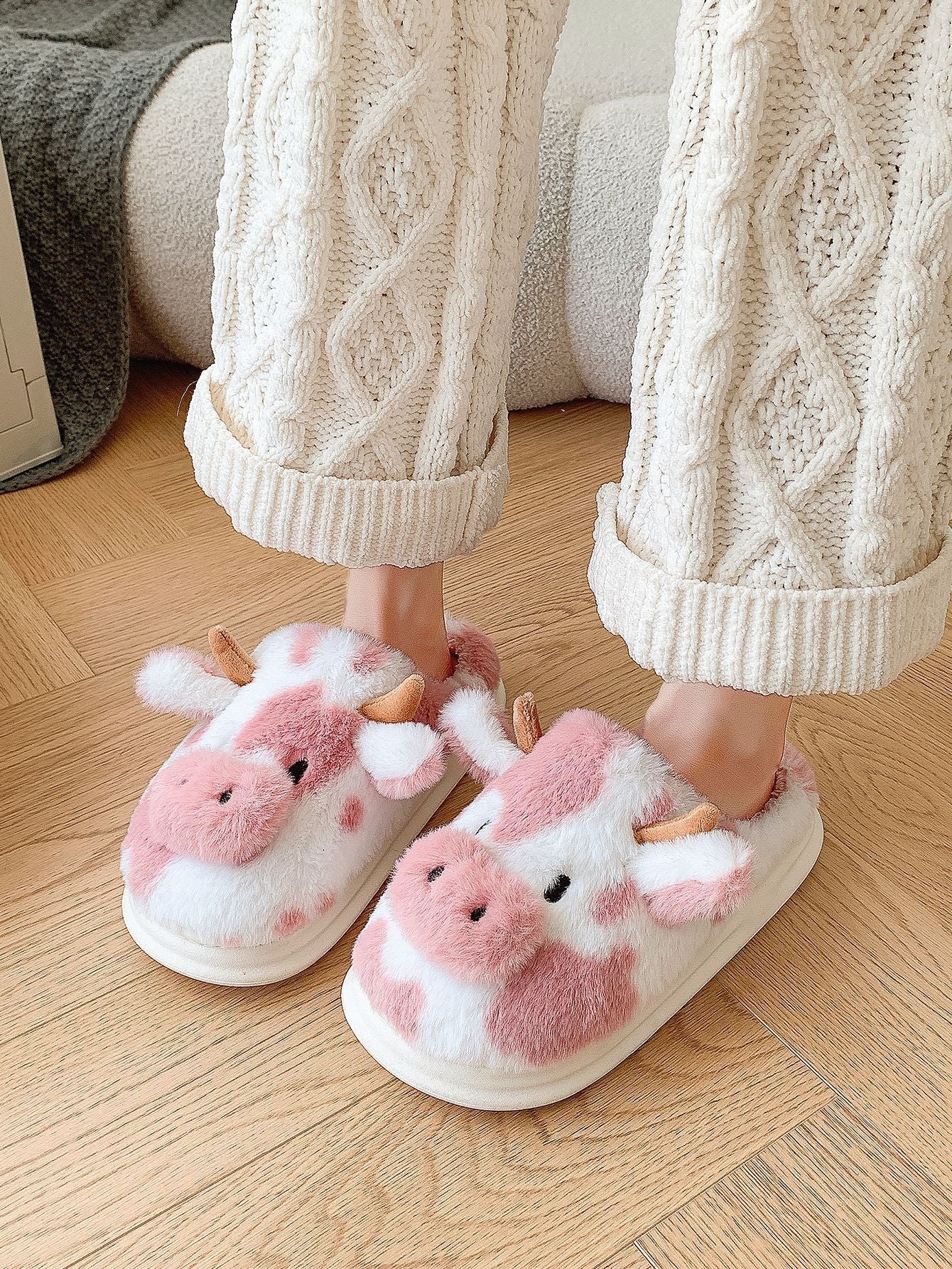 PREORDER: Cow Slippers- Adult and Kids 9.23.24