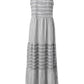 Tiered Striped Sleeveless Cami Dress