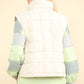 VERY J Zip Up Puffer Padded Warm Vest