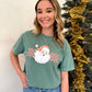 Checkered Santa Tee