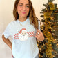 Checkered Santa Tee