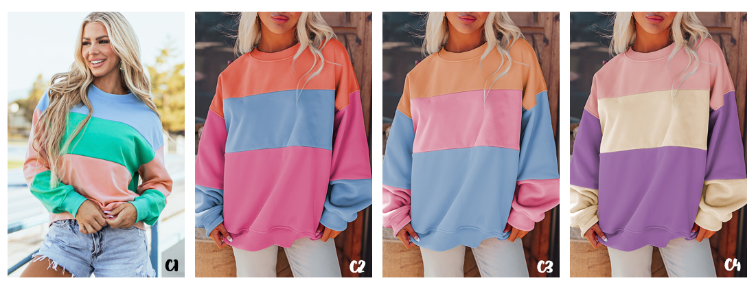 PREORDER: The Darla Stripe Color Block Pullover 9.23.24