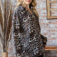 Heimish Full Size Leopard Johnny Collar Long Sleeve Top