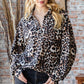 Heimish Full Size Leopard Johnny Collar Long Sleeve Top