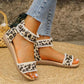 Animal Print Open Toe Sandals