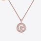 Moissanite A to J Pendant Necklace