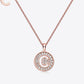 Moissanite A to J Pendant Necklace