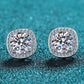 Let Me Love You 1 Carat Moissanite Stud Earrings