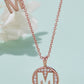 Moissanite K to T Pendant Necklace