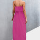 Strapless Split Maxi Dress