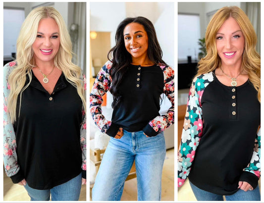 PREORDER: Wendi Raglan Top in Three Colors