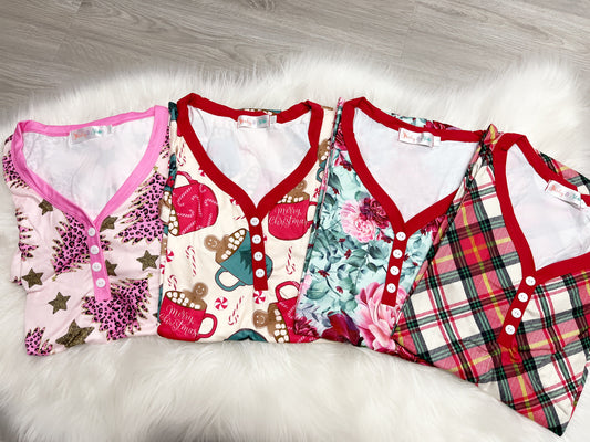 PREORDER: Matching Kids Pajamas in Winter Prints