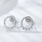 Moissanite Platinum-Plated Earrings