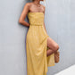 Strapless Split Maxi Dress