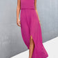 Strapless Split Maxi Dress