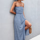 Strapless Split Maxi Dress