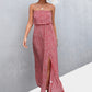 Strapless Split Maxi Dress