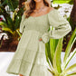 Smocked Off-Shoulder Tiered Mini Dress