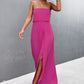 Strapless Split Maxi Dress