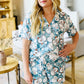 PREORDER: Button Front Pajama Shorts Set In Four Prints