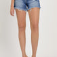 RISEN High Waist Ripped Denim Shorts