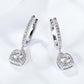 Moissanite Huggie Drop Earrings