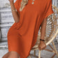 Pocketed Round Neck Short Sleeve Dress