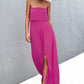 Strapless Split Maxi Dress