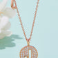 Moissanite A to J Pendant Necklace