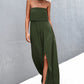 Strapless Split Maxi Dress