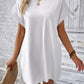 Pocketed Round Neck Short Sleeve Dress