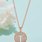 Moissanite K to T Pendant Necklace