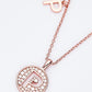 Moissanite K to T Pendant Necklace