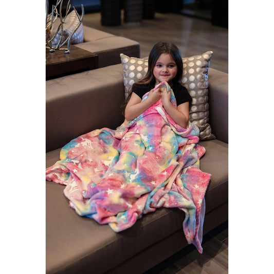 PREORDER: Glow In the Dark Blanket in Unicorn